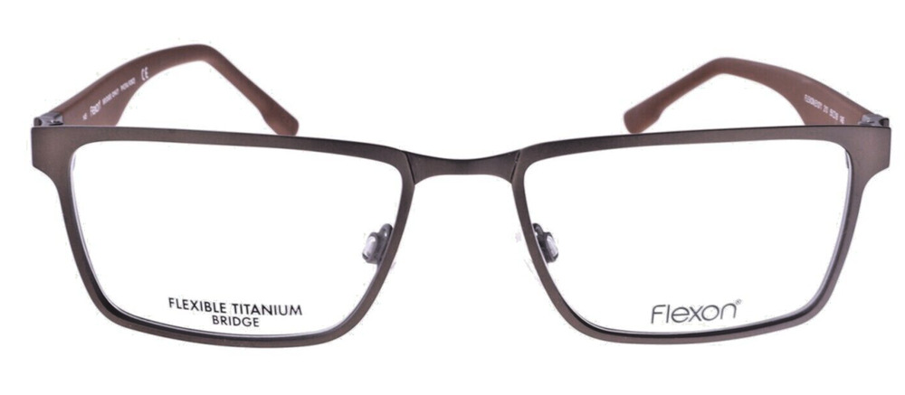 FLEXON E1071 210 MATTE BROWN EYEGLASSES FRAMES 55-18-145 AUTHENTIC NEW